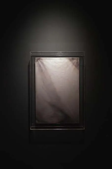 Parallax of Memory: layered tracing paper in an acrylic frame